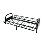 Adjustable Black Metal Sofa Frame - detail view
