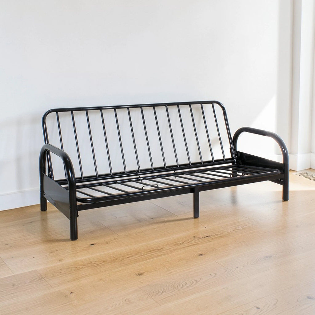 Adjustable Black Metal Sofa Frame - back view