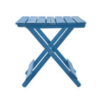 Blue Cypress Folding Square Table for Outdoor Backyard