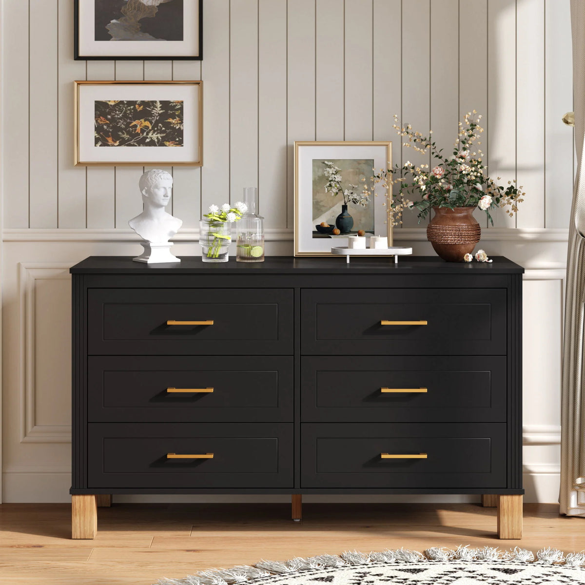 Double 6-Drawer Dresser - side view