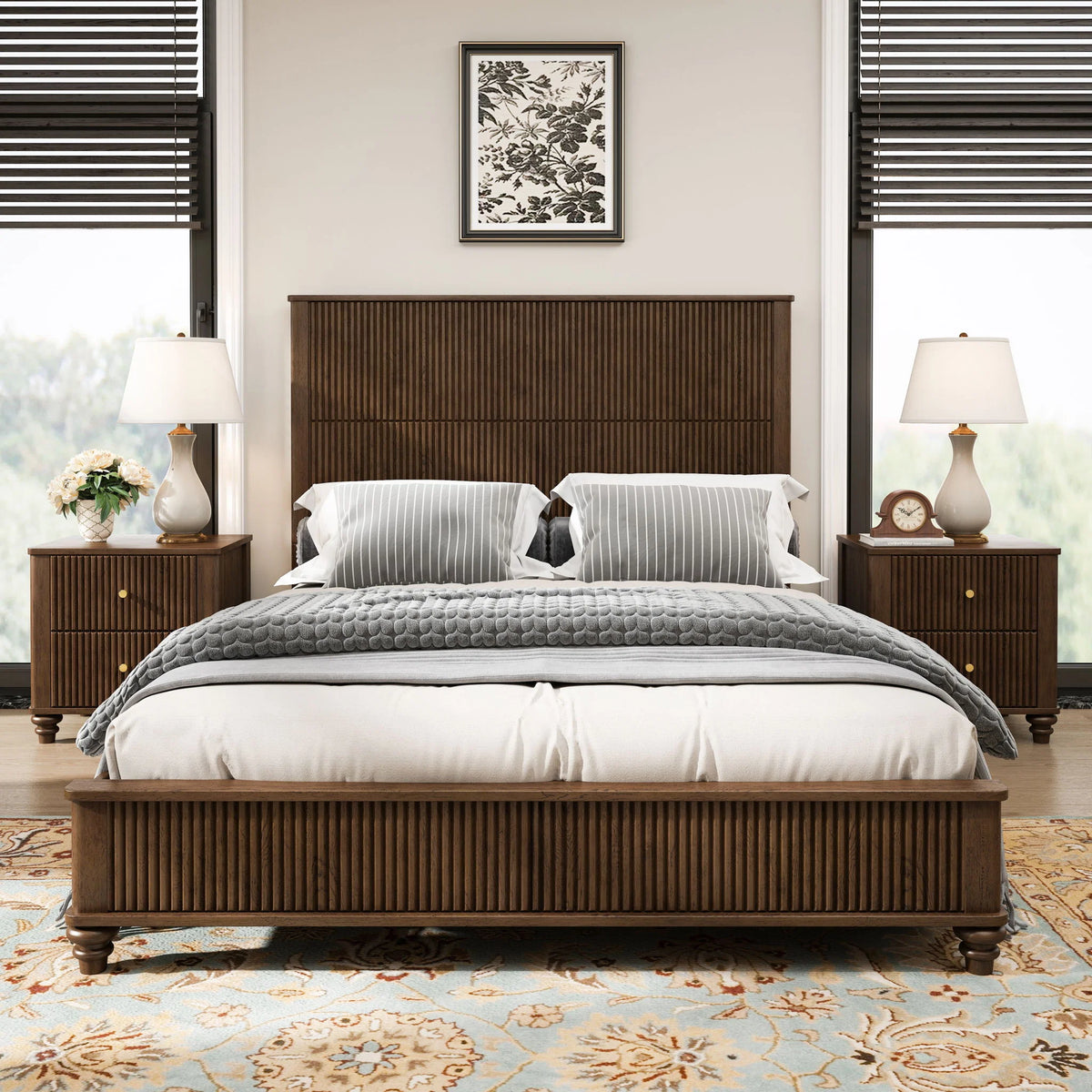 3-Piece Bedroom Set - assembled view