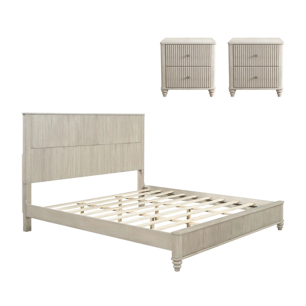 3-Piece Bedroom Set - nightstand detail