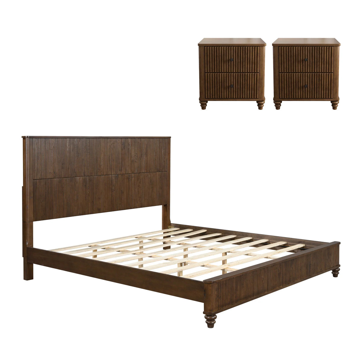 3-Piece Bedroom Set - headboard detail